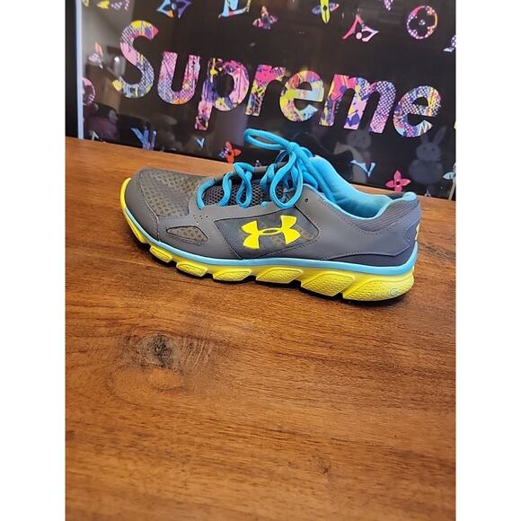 Under Armour Womens Micro G Assert V 1252307-040 Gray Running Shoes Sneakers 10 - Picture 7 of 11